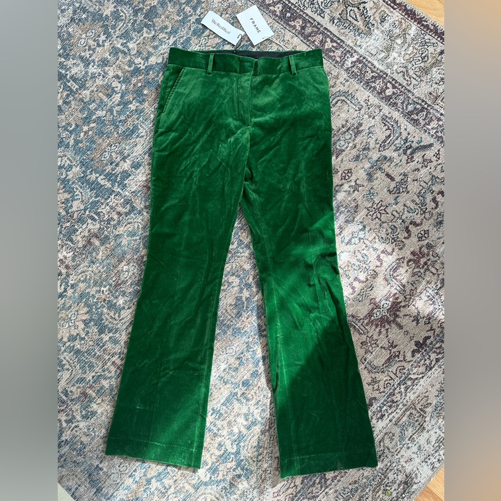 FRAME green trouser